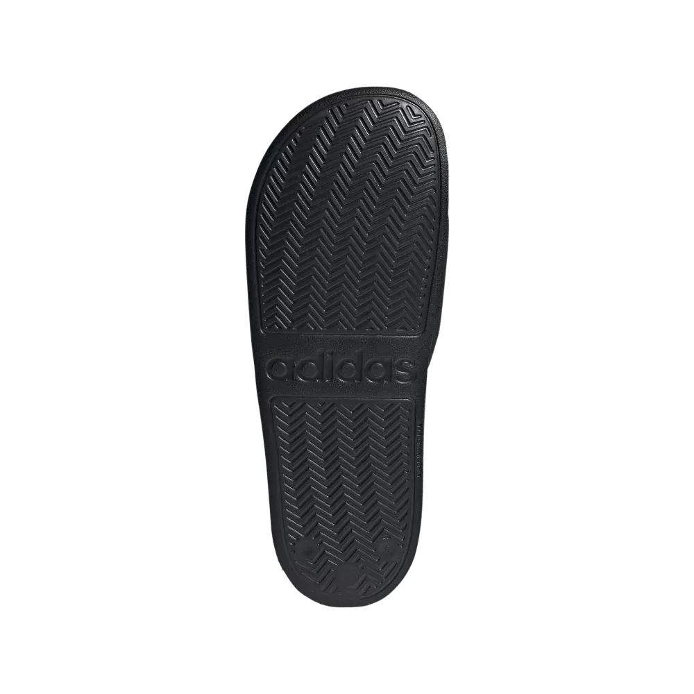 ADIDAS MEN'S ADILETTE BLACK/WHITE SHOWER SLIDES