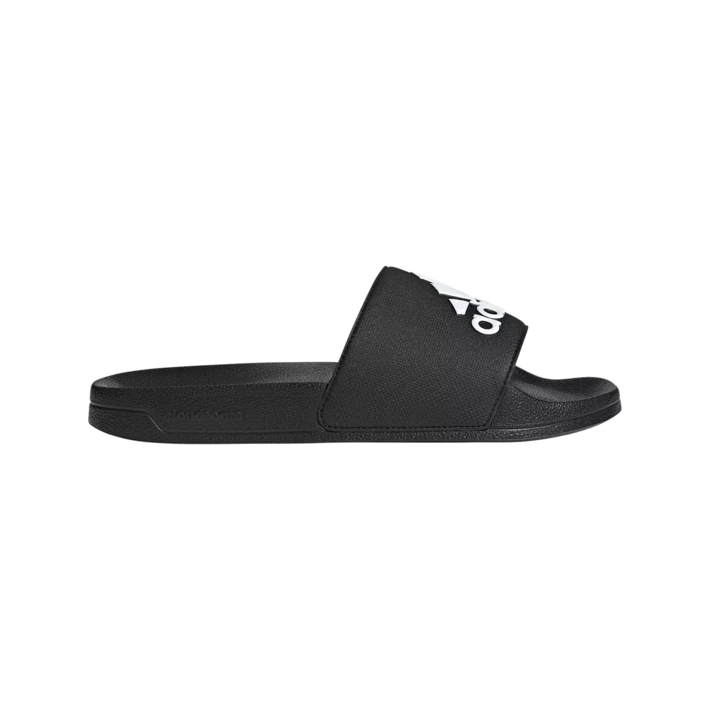 ADIDAS MEN'S ADILETTE BLACK/WHITE SHOWER SLIDES