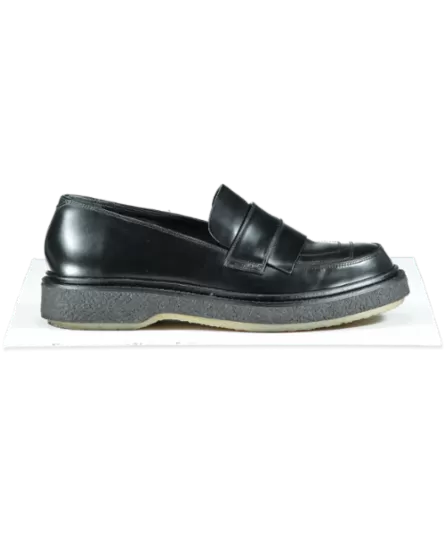 Adieu Black Type 5 Classic Leather Loafers UK 9 EU 43 👞