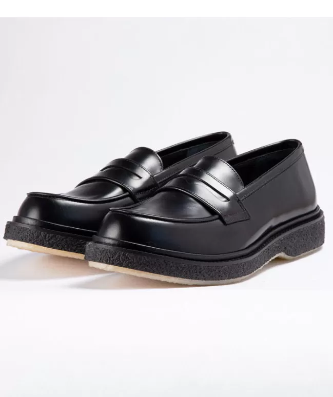 Adieu Black Type 5 Classic Leather Loafers UK 9 EU 43 👞