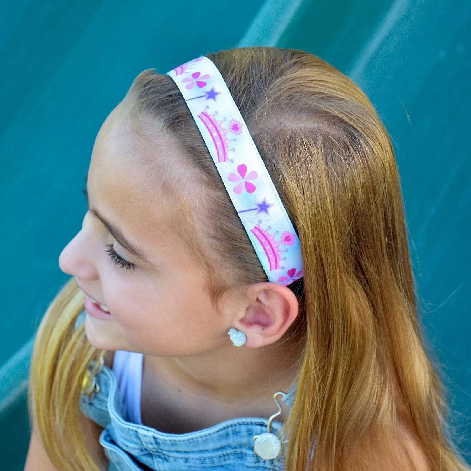 Adjustable No Slip Princess Crown Headband