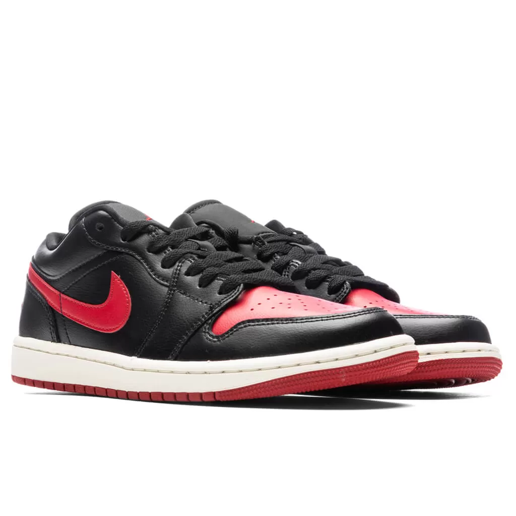 Air Jordan 1 Low Women's - Black/Gym Red/Sail