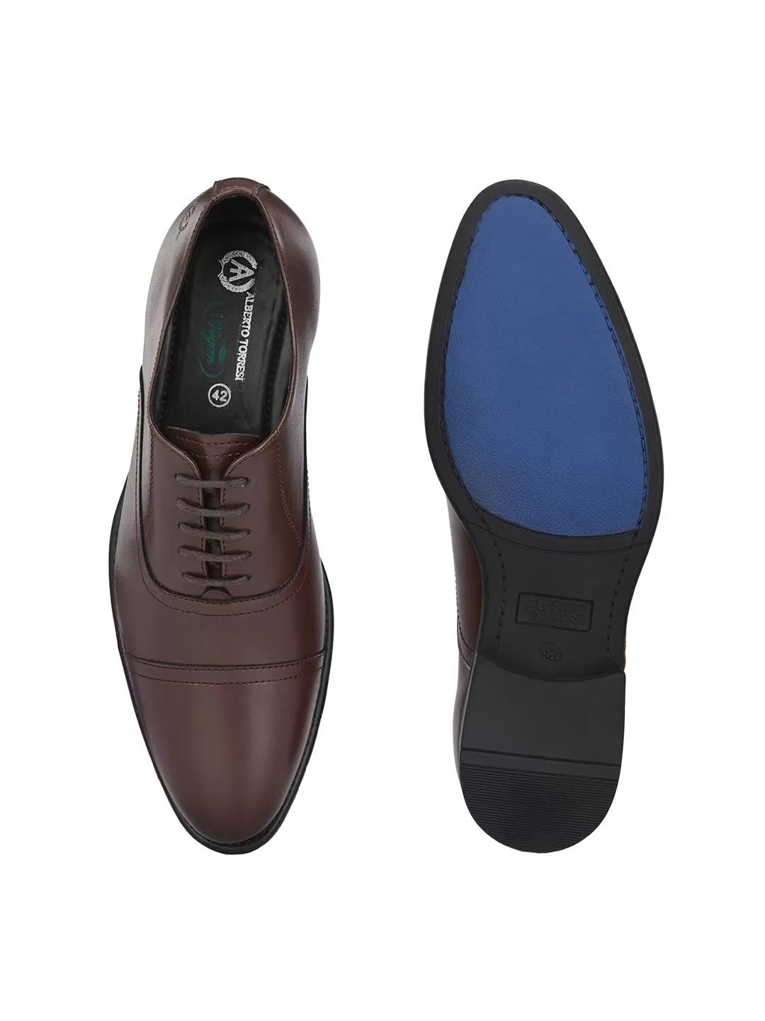 Alberto Torresi Brown Synthetic formal Shoes