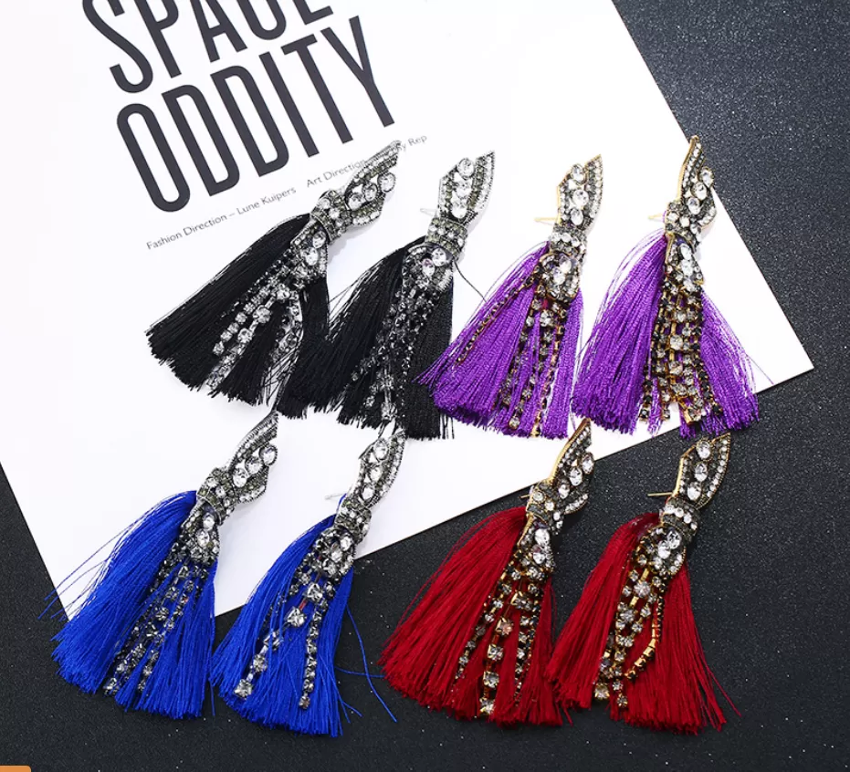 Aly Sparks Tassel Earrings