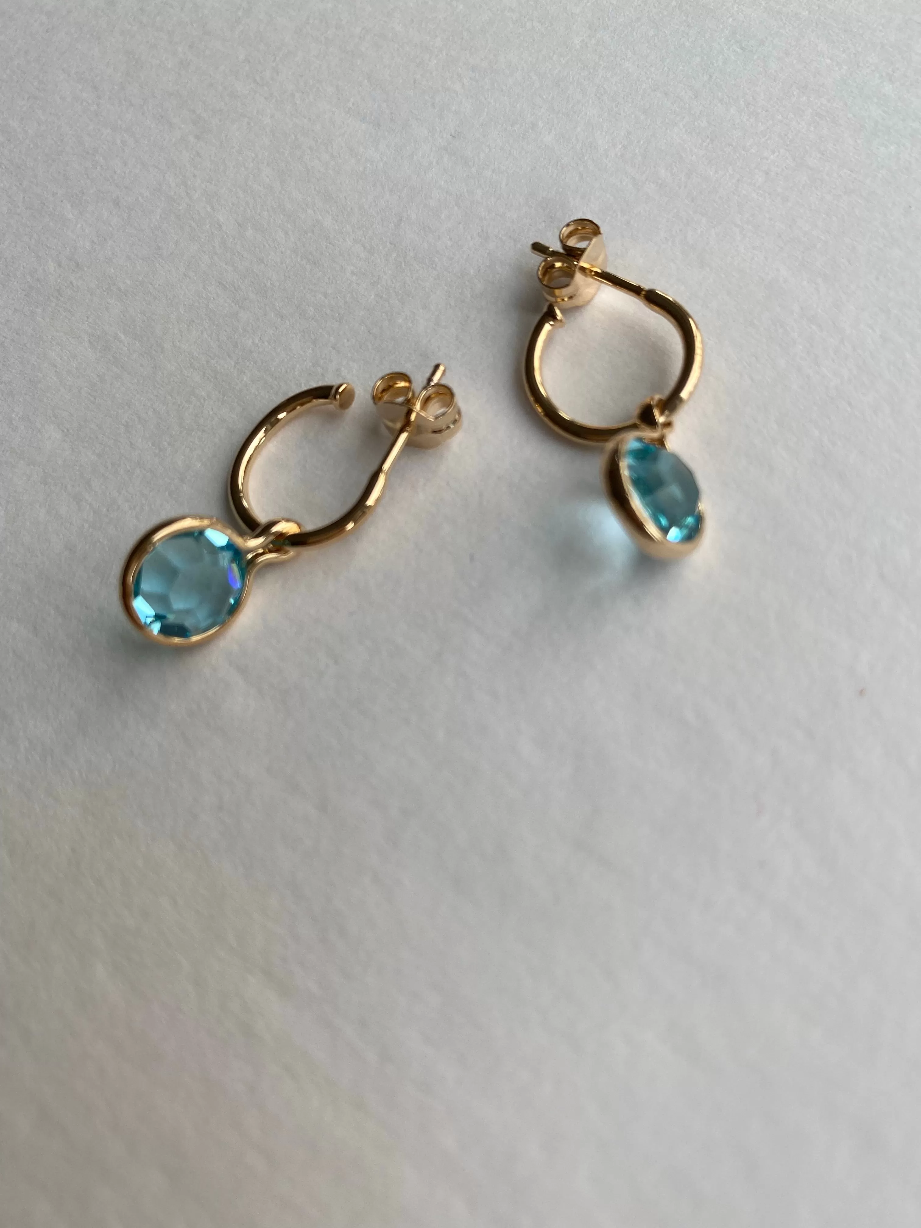 Aqua Swarovski Earrings | Annabel