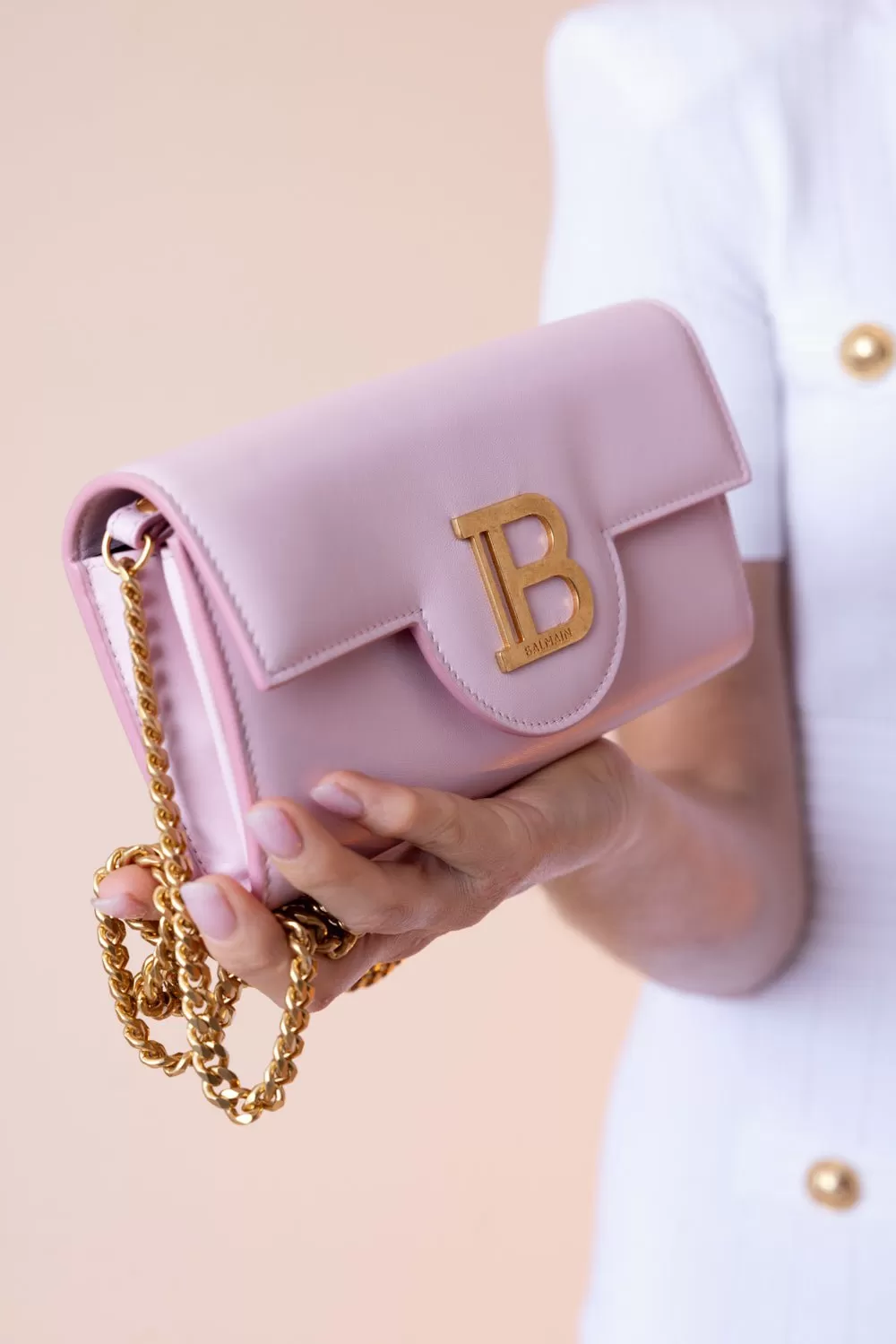 B-Buzz Chain Wallet - Rose Pale