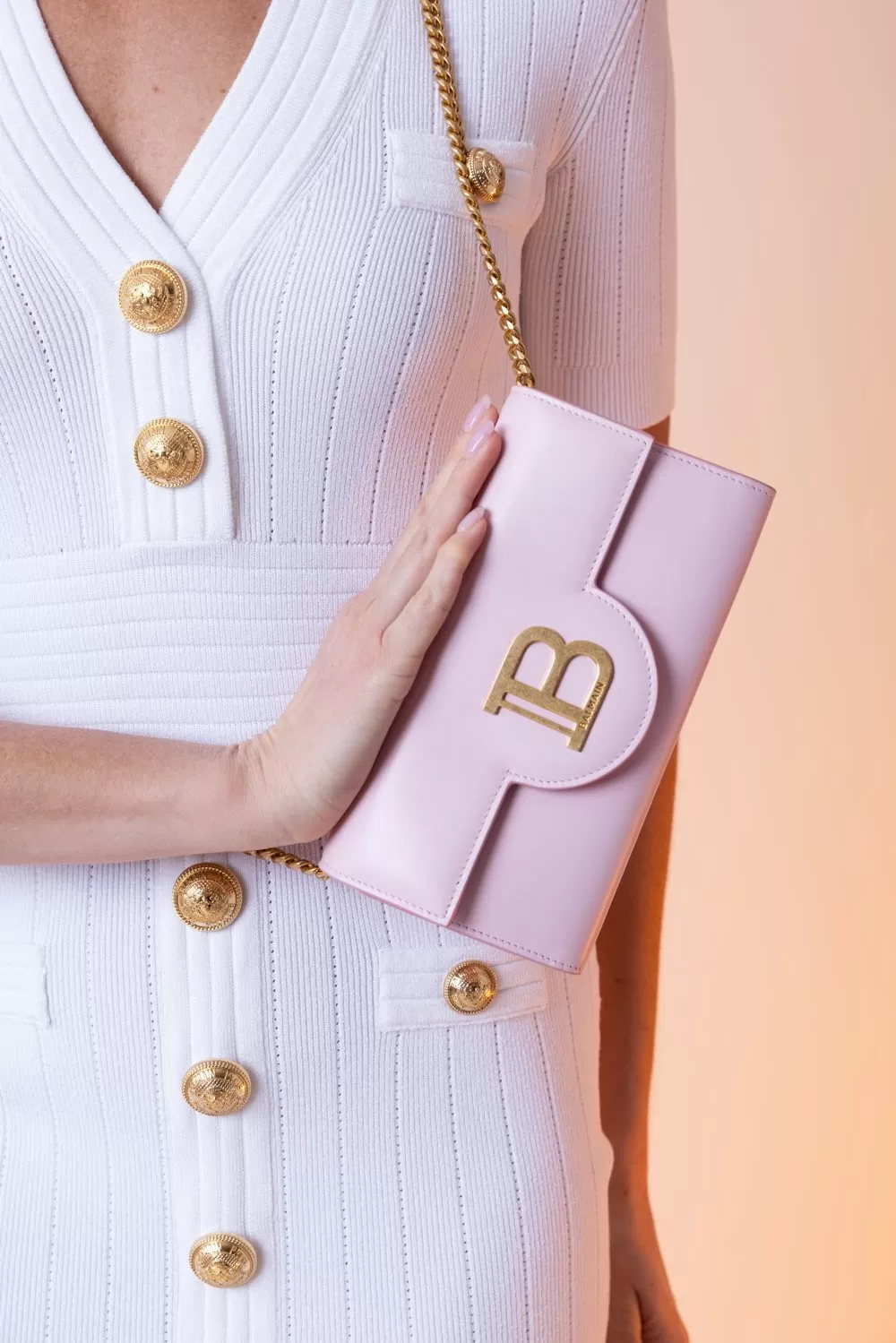 B-Buzz Chain Wallet - Rose Pale