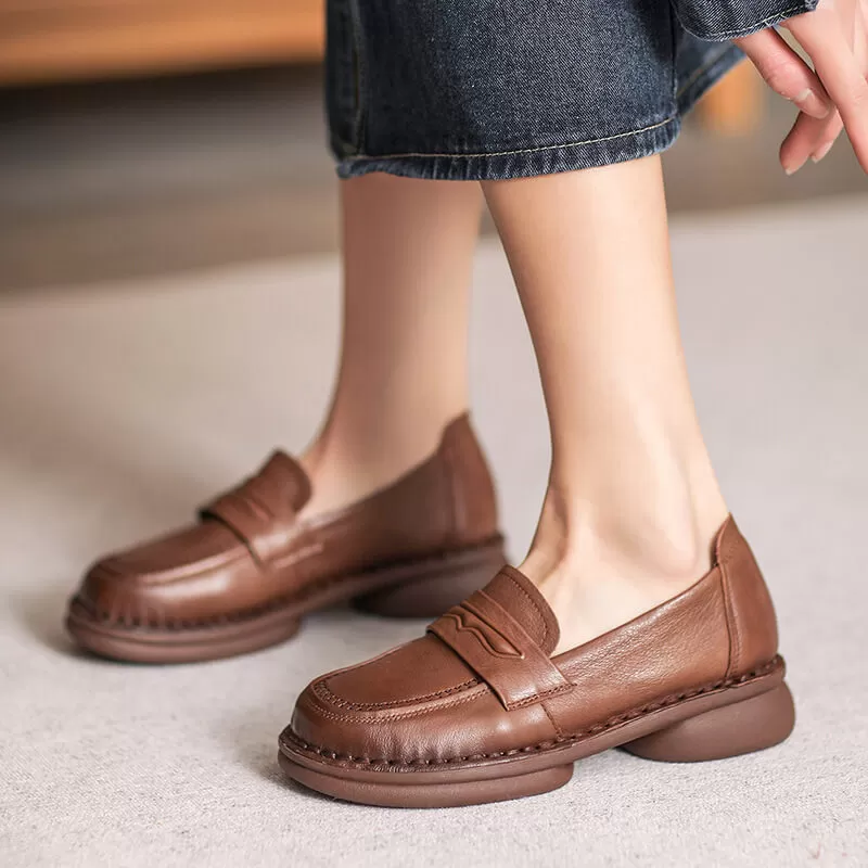 Babakud Fine Leather Women Minimalist Loafers