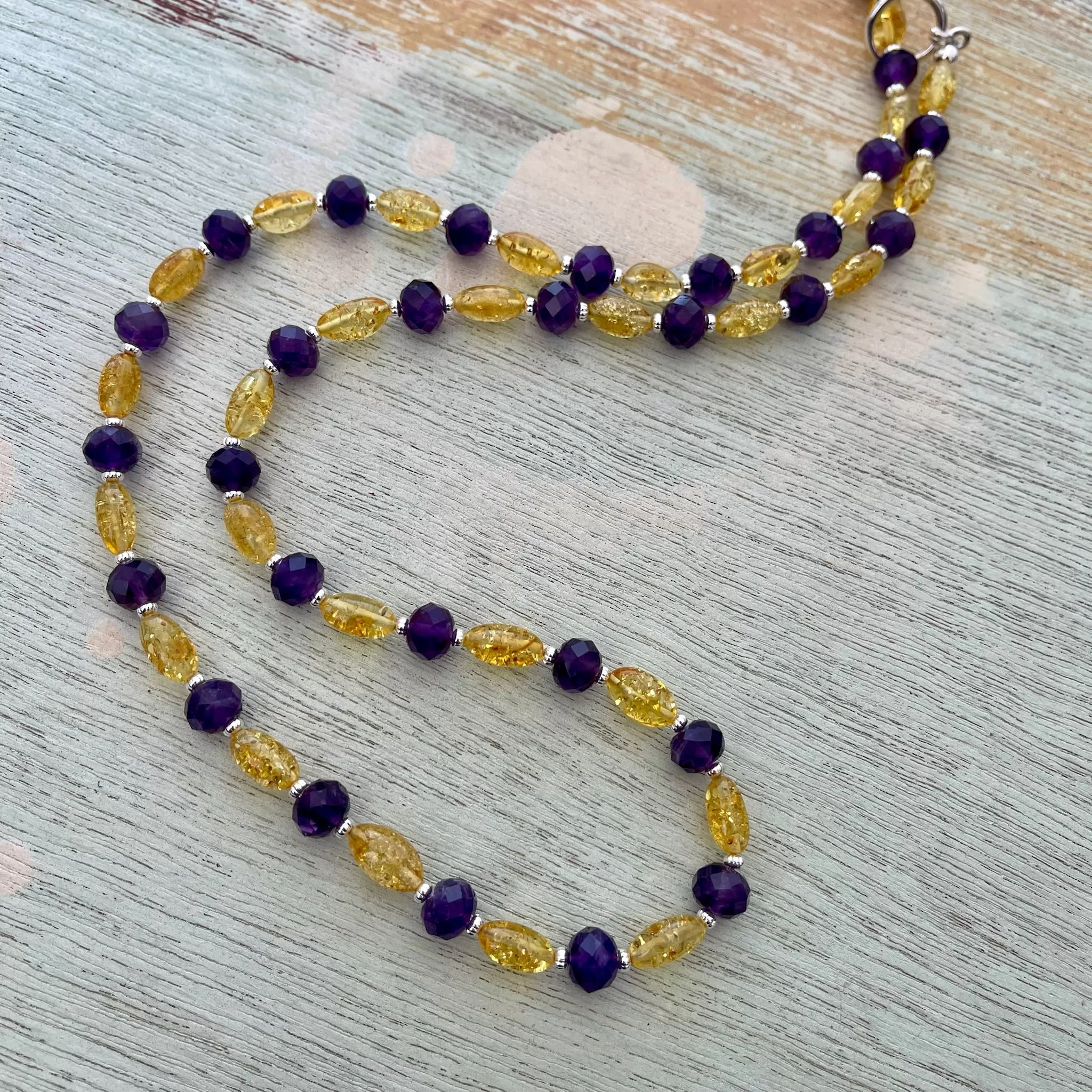 Baltic Amber & Amethyst