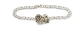 Bearded Collie Bracelet Handmade Sterling Silver Dog Jewelry BCL2-BR