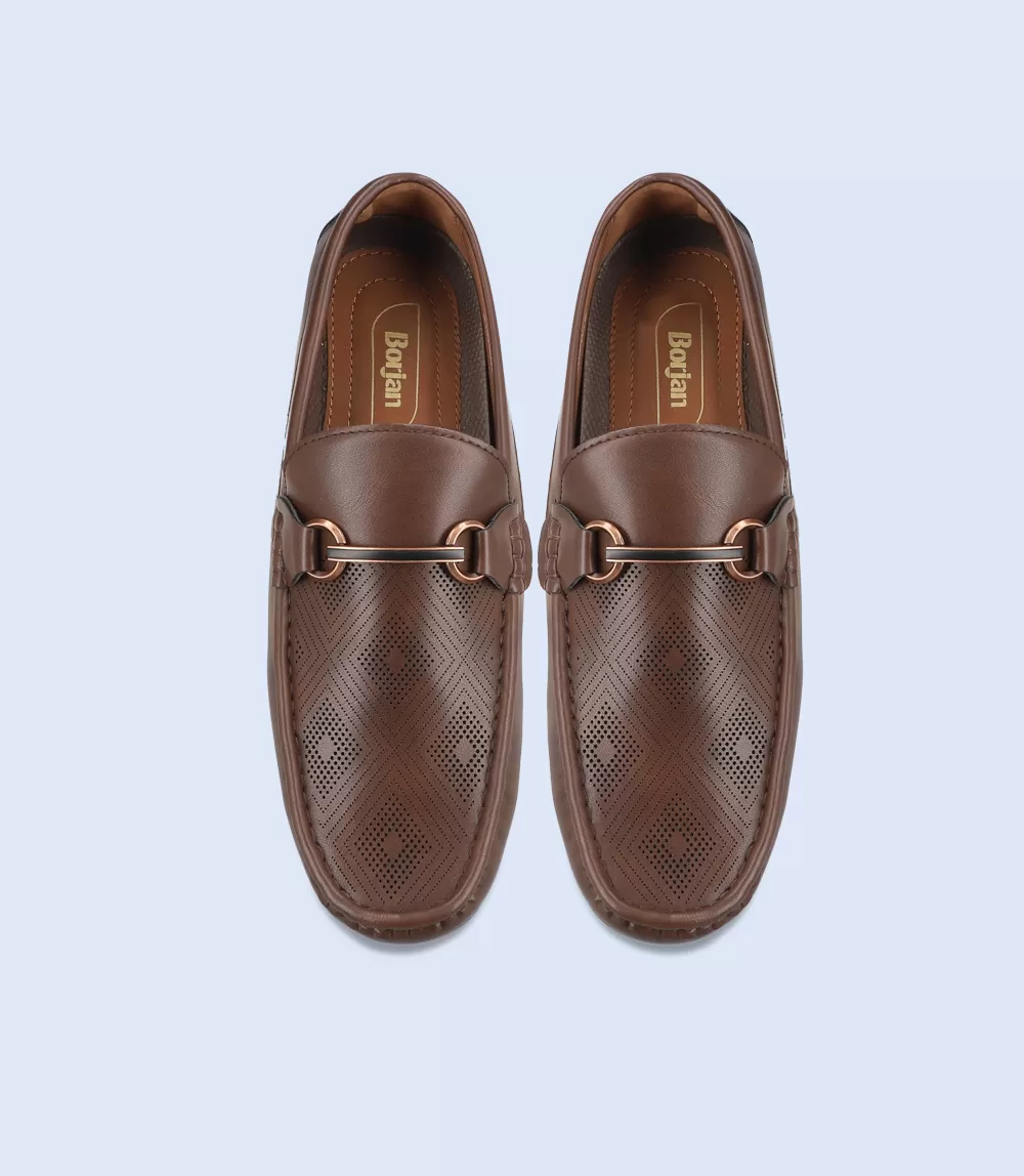 BM5142-COFFEE-Men Loafers