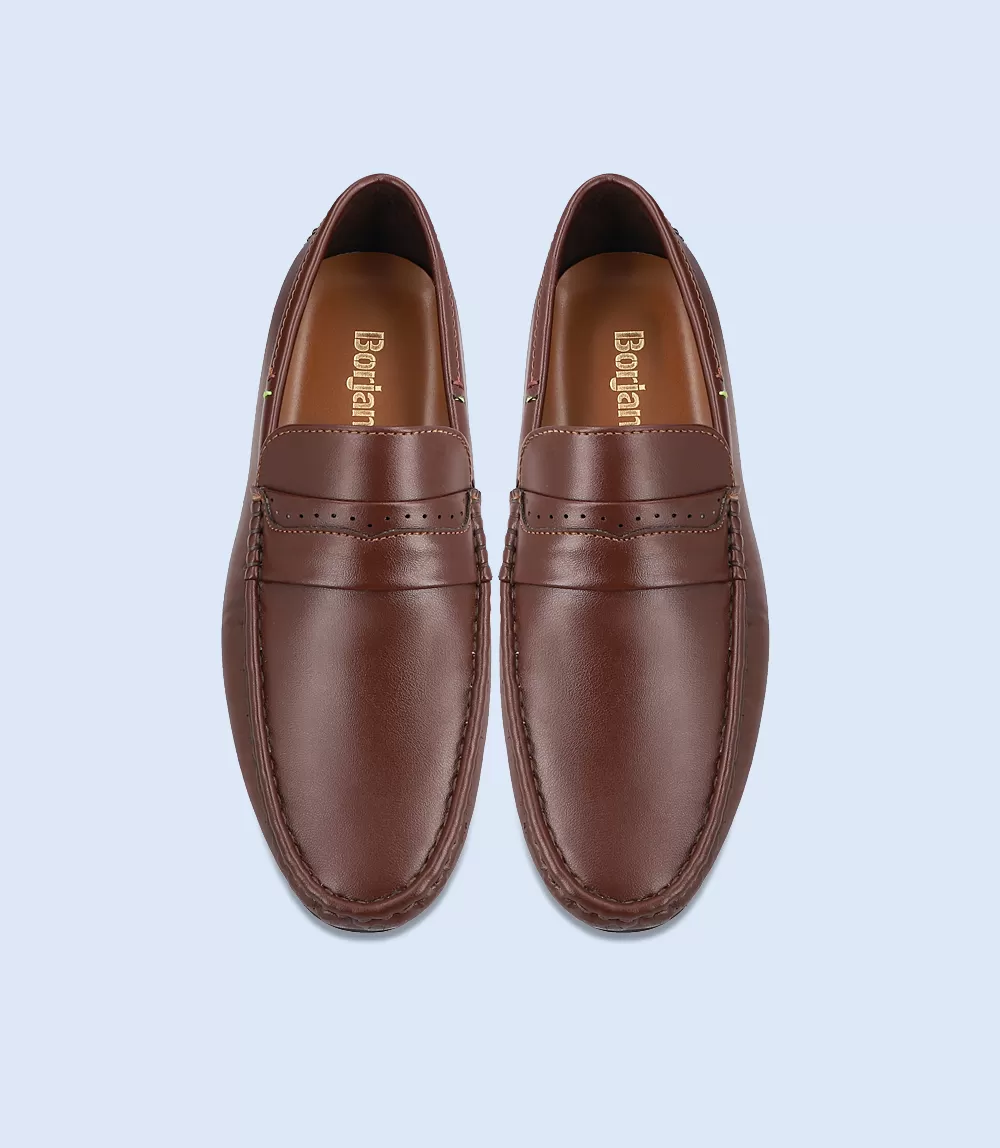 BM5244-BROWN-Men Loafers