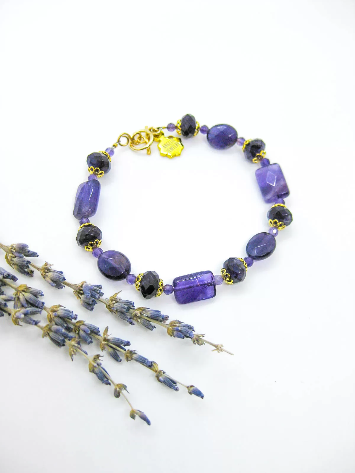 Calla II: Amethyst Bracelet - b352