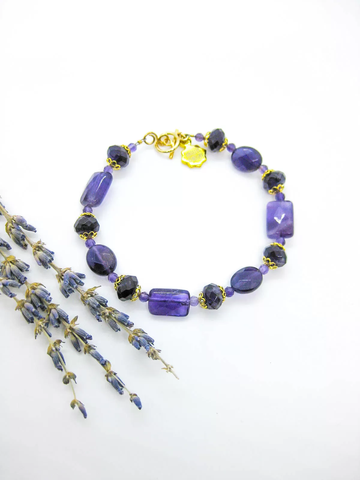 Calla II: Amethyst Bracelet - b352