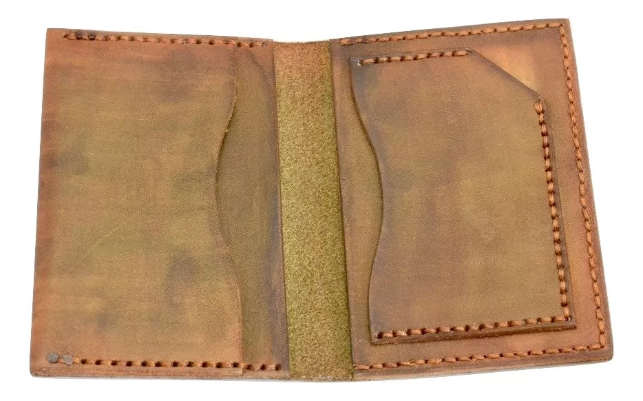 Card Wallet  |  tan stain | calf