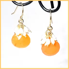 Carnelian Briolette Earrings