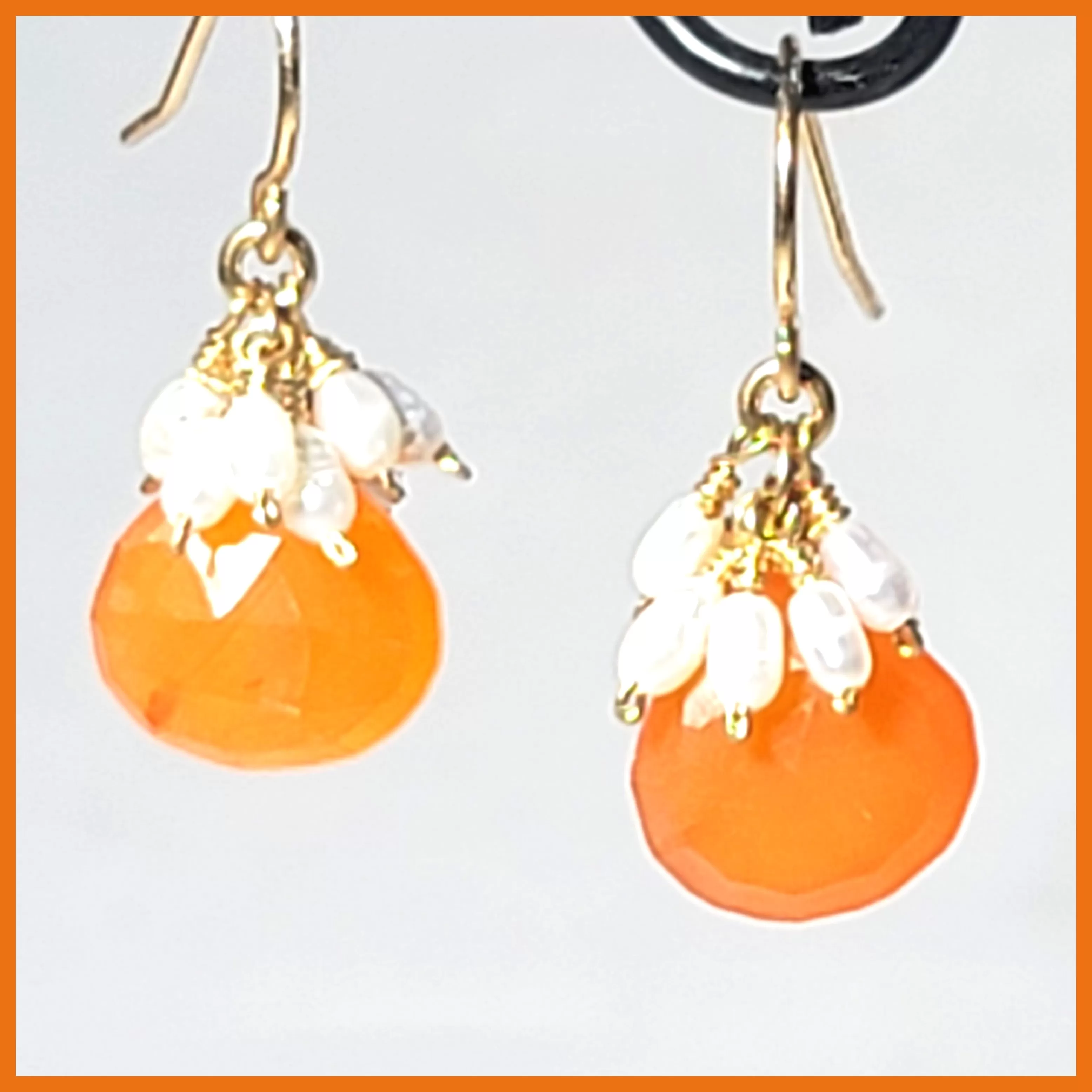 Carnelian Briolette Earrings