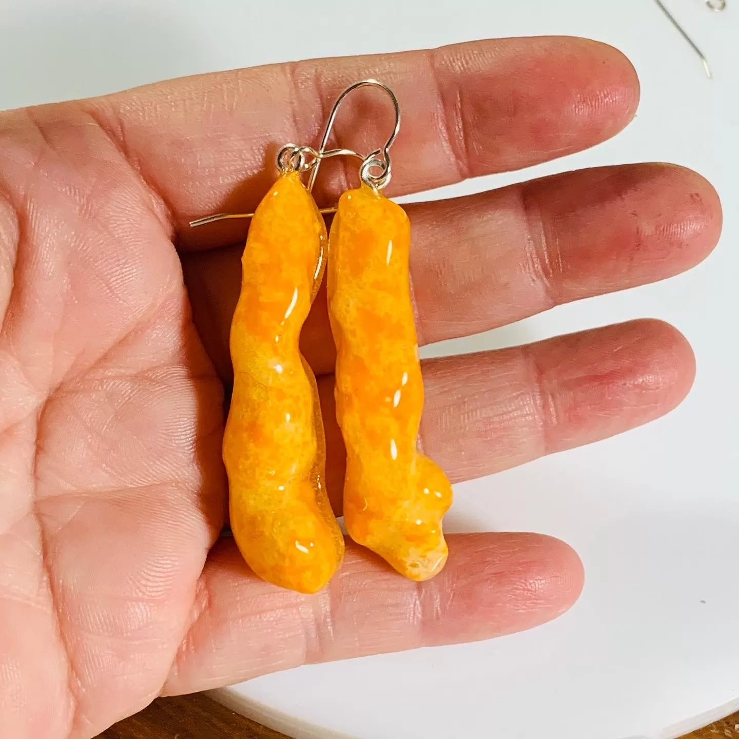 Cheese Snack Earrings