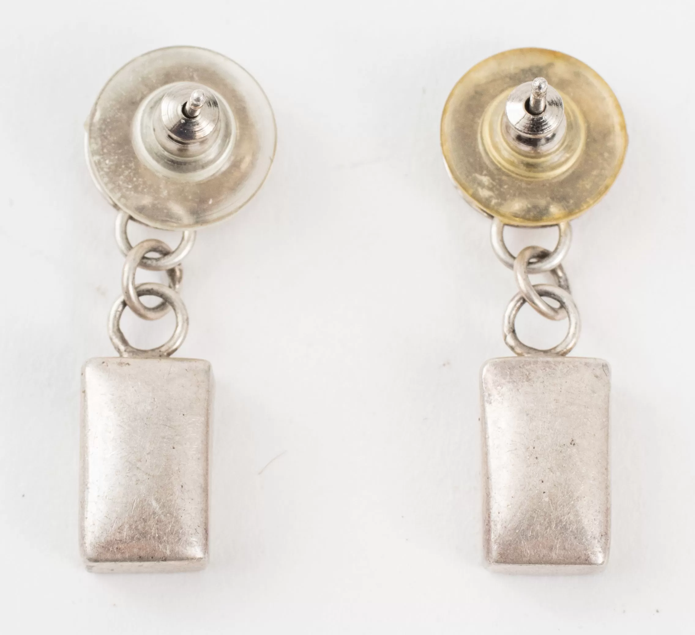 Christin Wolf Silver & 14K Gold Drop Post Earrings