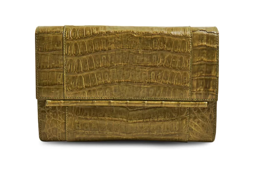 Clara Crocodile Clutch