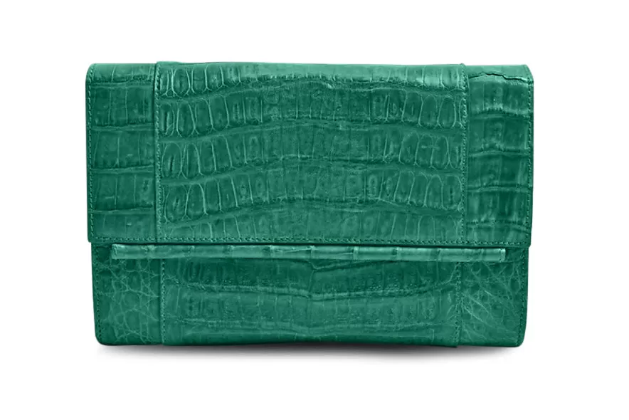 Clara Crocodile Clutch