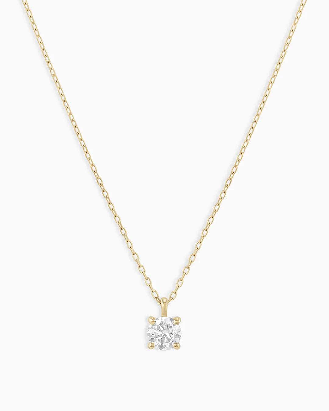 Diamond Solitaire 4 mm Necklace