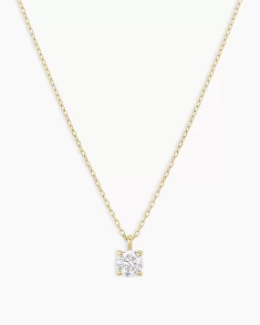 Diamond Solitaire 4 mm Necklace