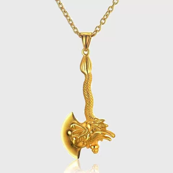 Dragon Axe Necklace