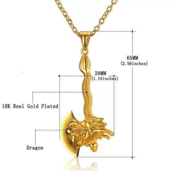 Dragon Axe Necklace