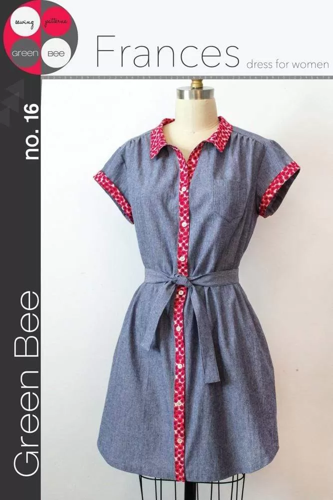 Frances Dress - Green Bee