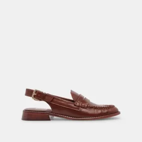 HARDI LOAFERS BROWN CRINKLE PATENT