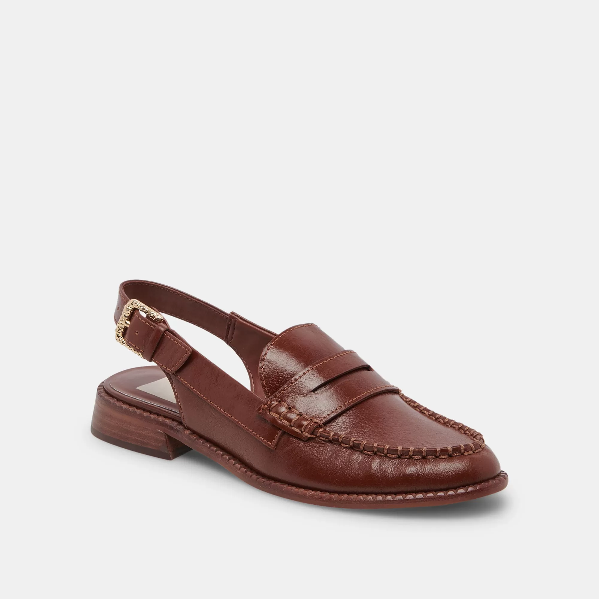 HARDI LOAFERS BROWN CRINKLE PATENT