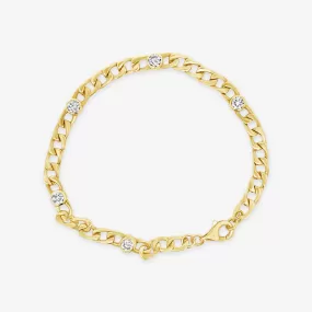 Havana Link 5 Bezel Set Diamond Bracelet