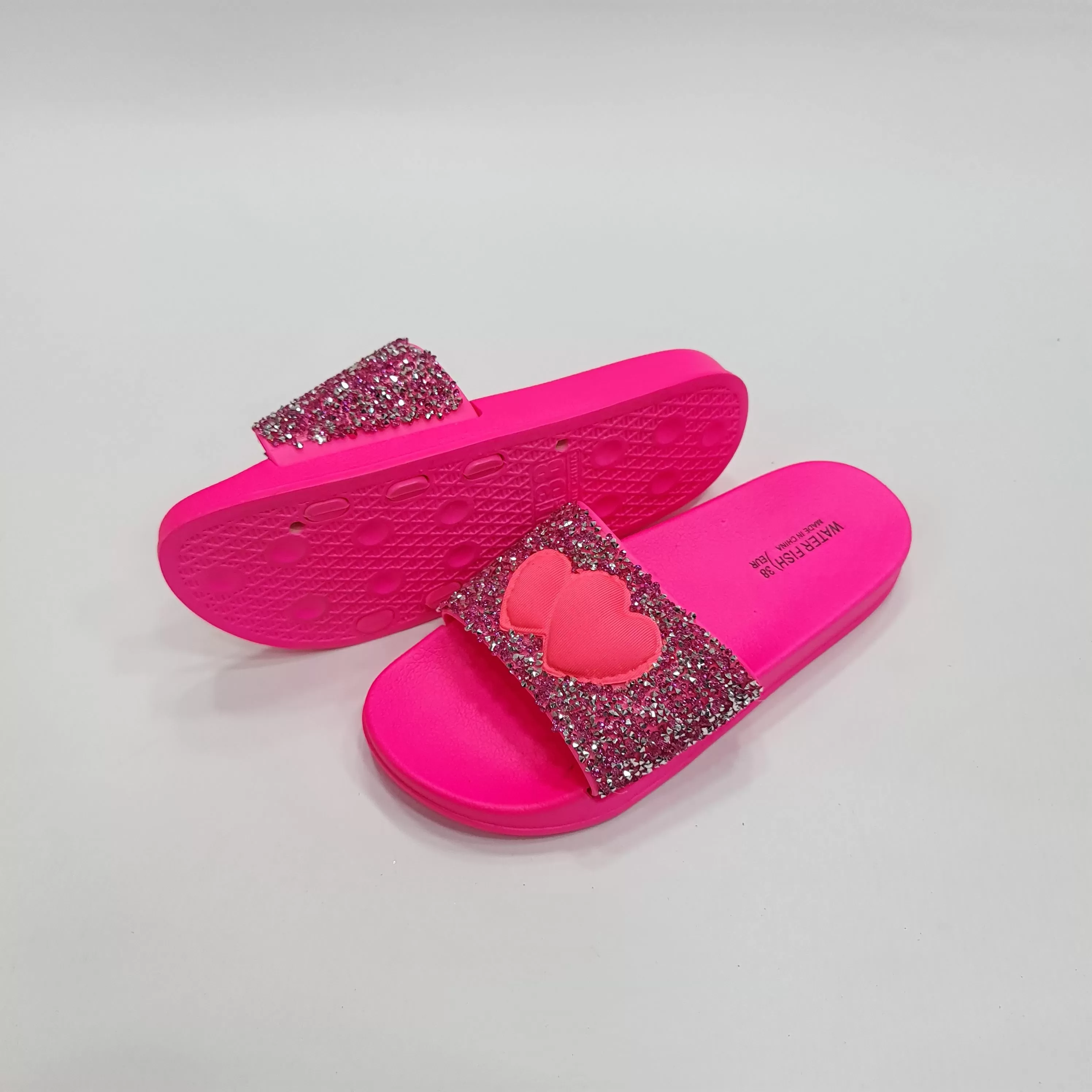 Heart Studs Colorful Slides LWS-031