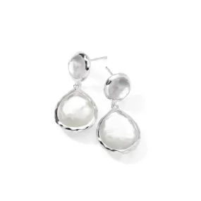 IPPOLITA Rock Candy Silver 2-Stone Dangle Earrings