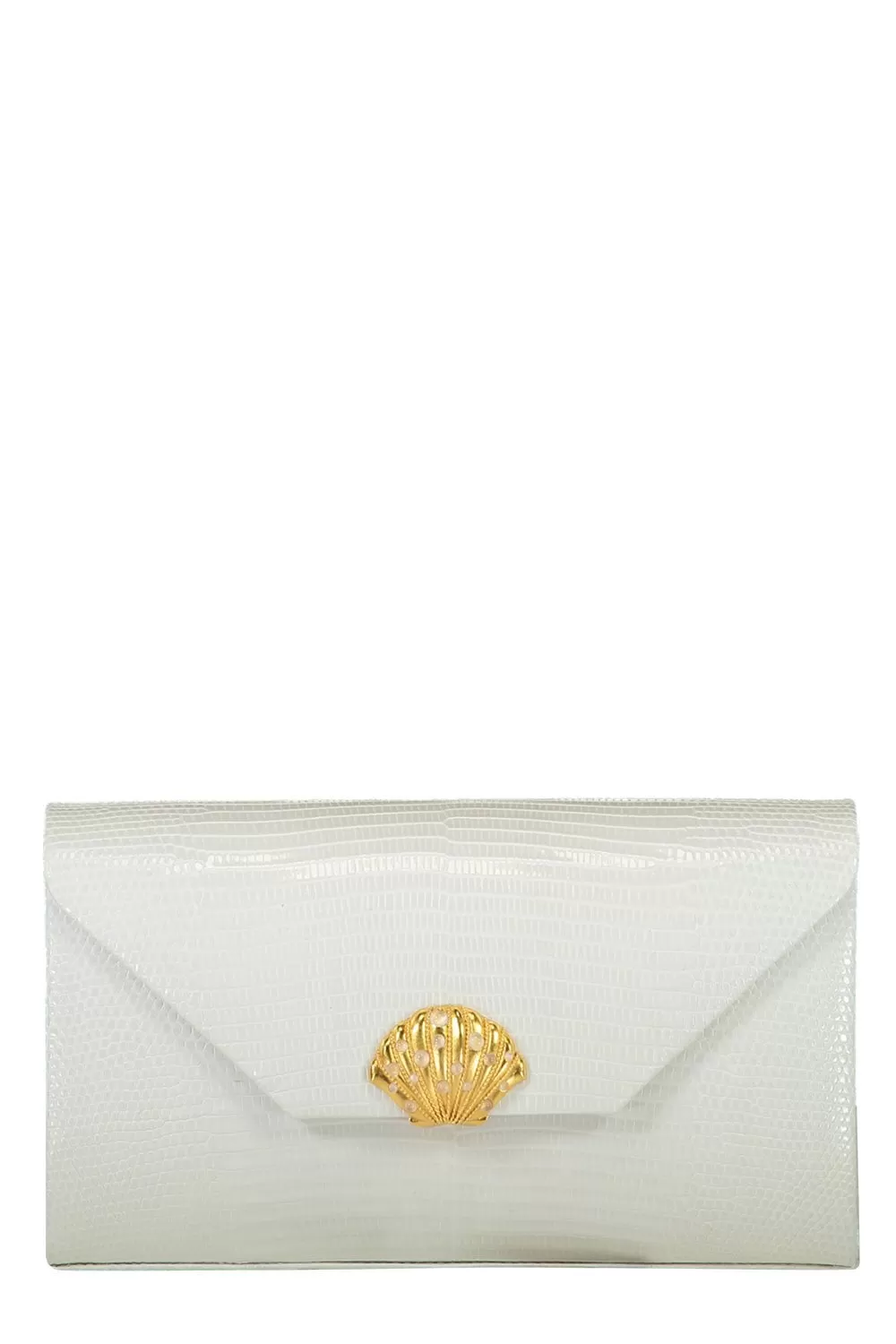 Isabel Box Clutch - White