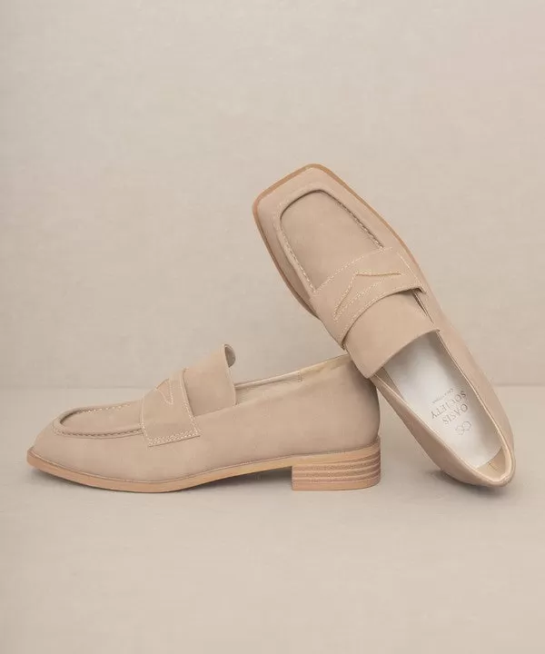 June Showers - Square Toe Penny Loafers