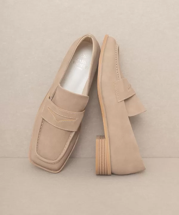 June Showers - Square Toe Penny Loafers