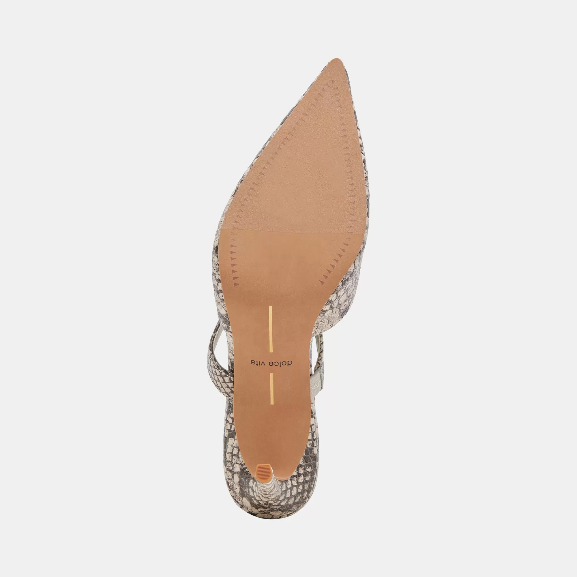 KANIKA HEELS BLACK WHITE EMBOSSED SNAKE