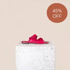 Lido - Fuchsia Nappa Sandals SAMPLE SALE - FINAL SALE