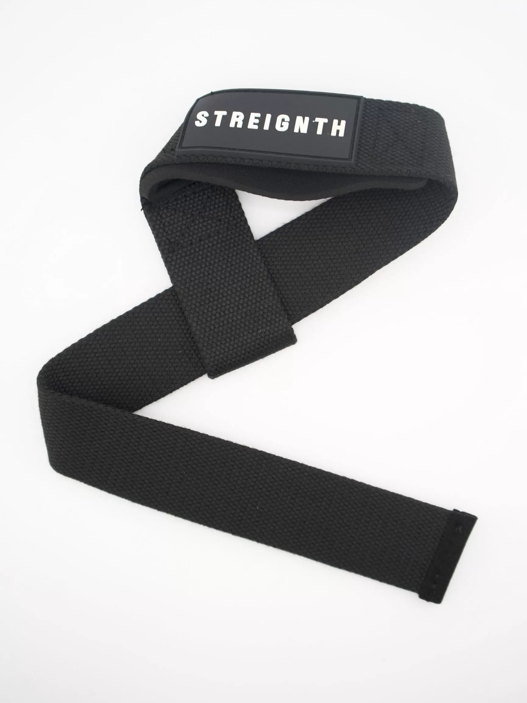 LIFTING STRAPS - "STREIGNTH" BLACK