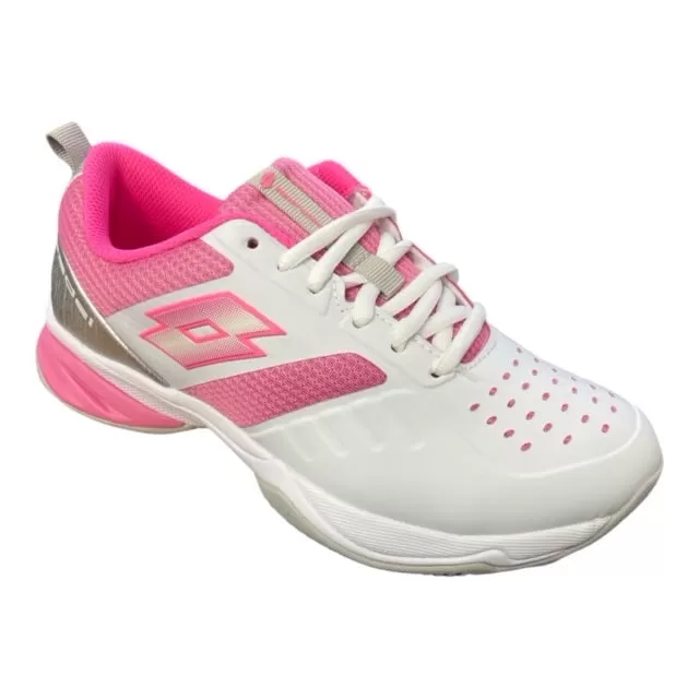 Lotto Superrapida 400 IV women's tennis shoe 217302 8FU white-pink