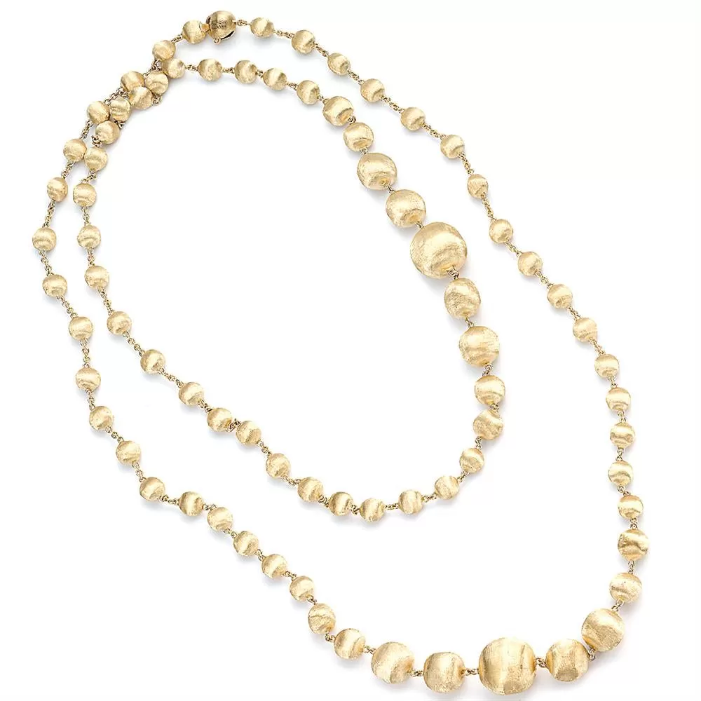 Marco Bicego Africa 18K Yellow Gold Bead Necklace 36 CB1417 Y