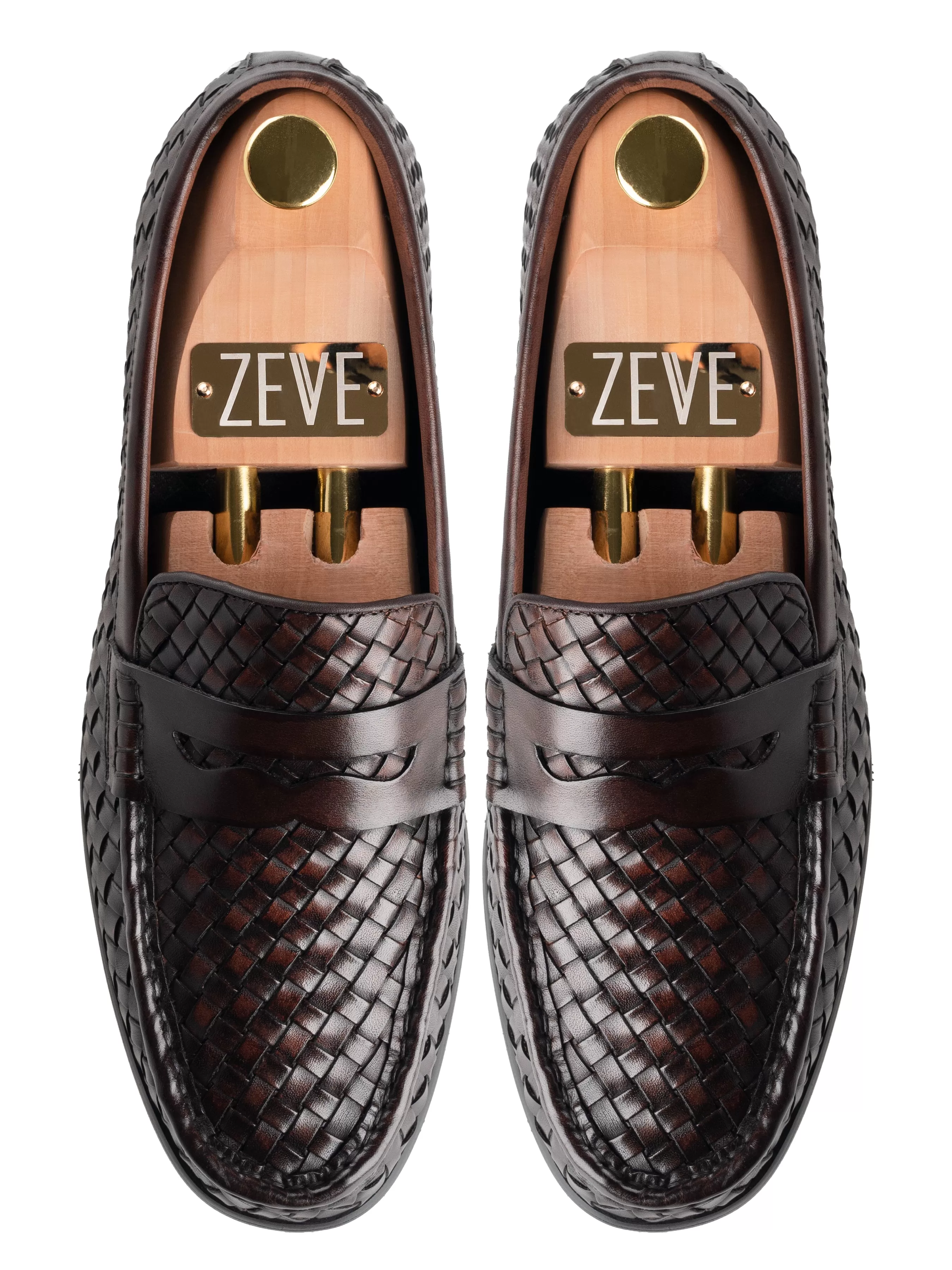 Marco Penny Loafer - Coffee Woven Leather