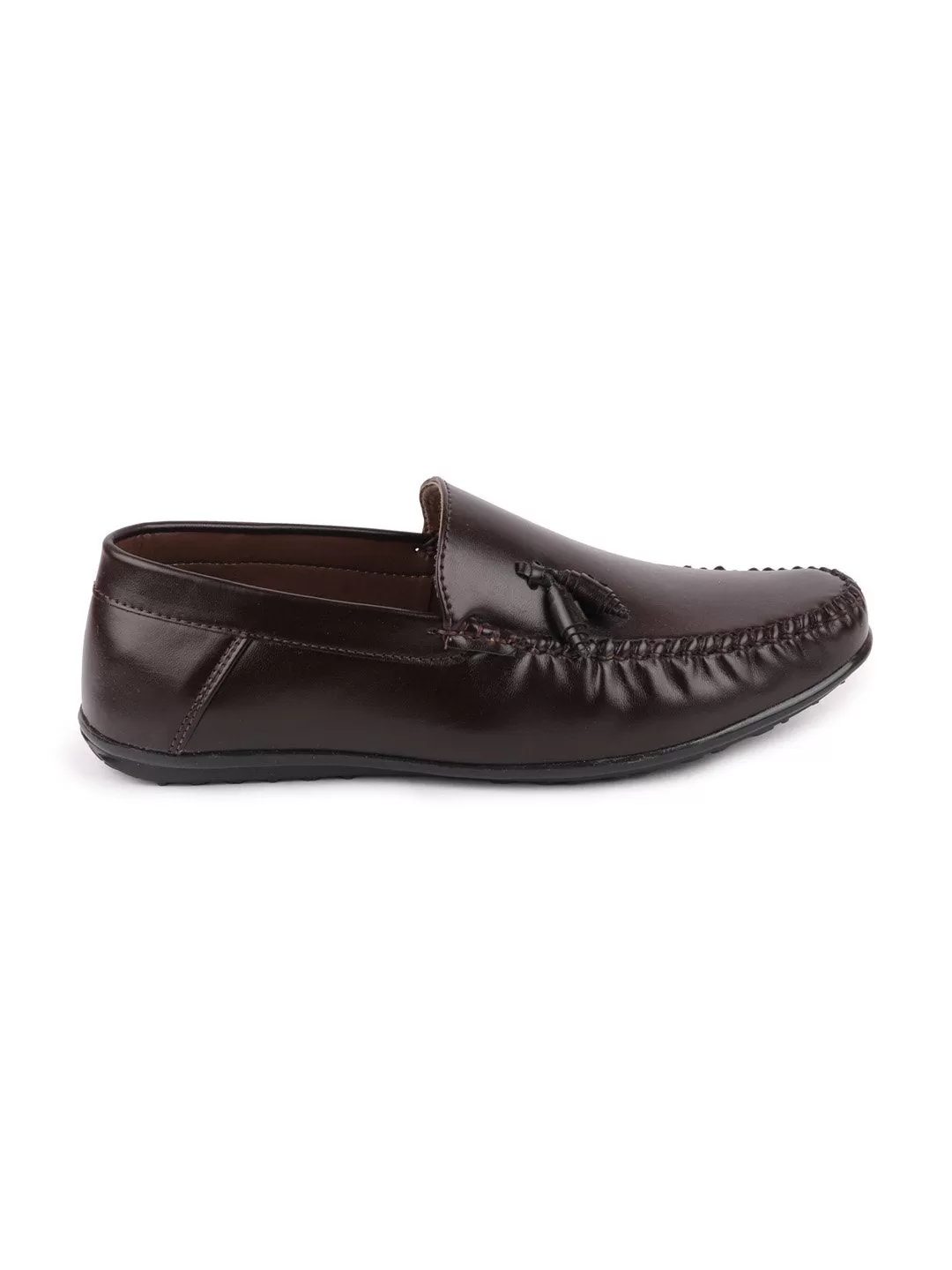 Men Brown Casual Slip-On Loafers