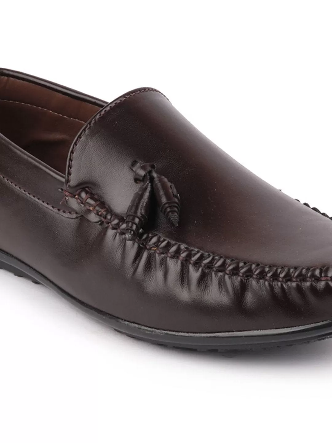 Men Brown Casual Slip-On Loafers