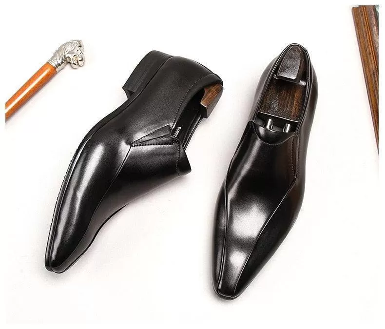 Men  Dress Shoes -  Mussolini Pointed Shoes