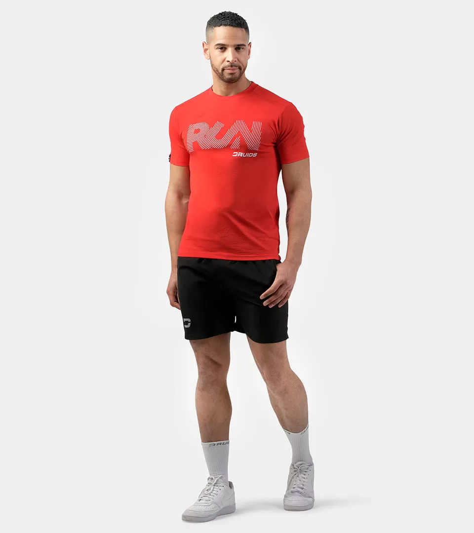 MEN'S RUN SPORTS T-SHIRT - RED