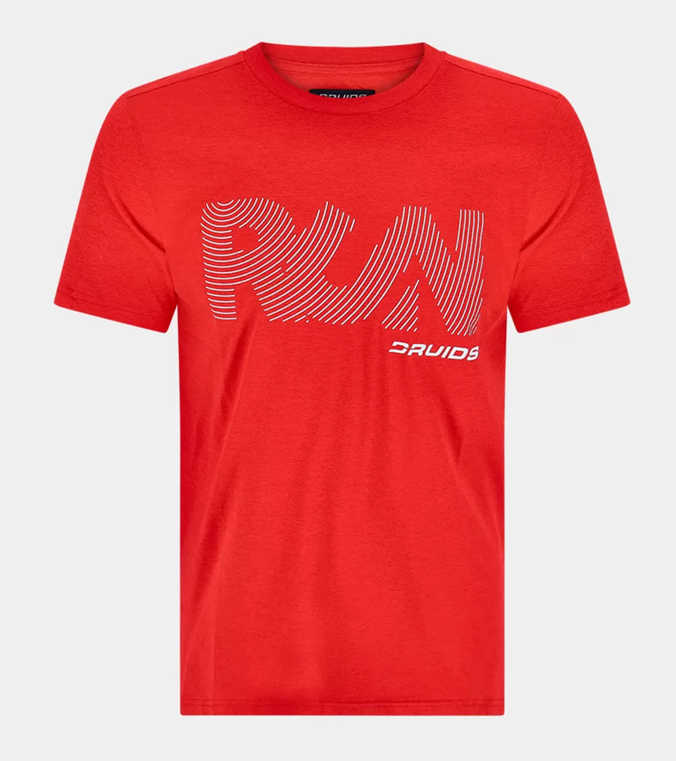 MEN'S RUN SPORTS T-SHIRT - RED