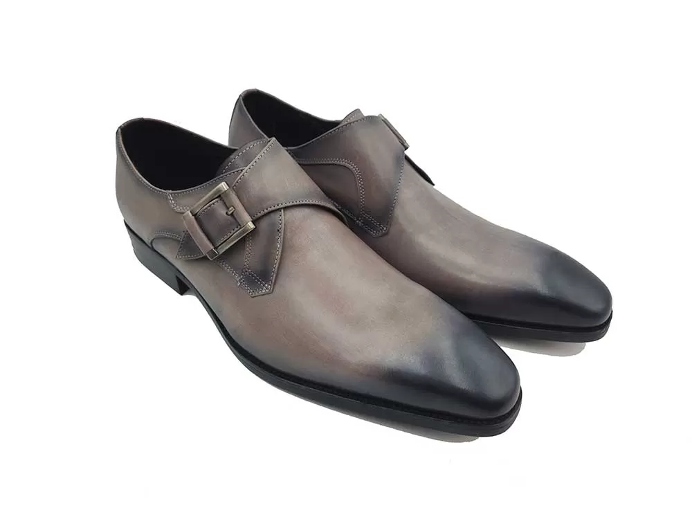 Monk Strap Buckle Leather Loafer